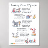 Poster Waiting Room Etiquette - A3 (Devant)