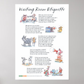Poster Waiting Room Etiquette - A3