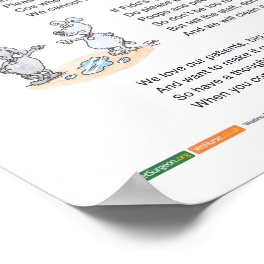 Poster Waiting Room Etiquette - A3 (Coin)