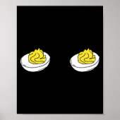 Poster Waiting To Stuff My Face Deviled Eggs Couple Thank (Devant)