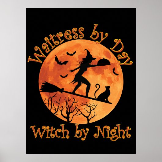 Poster Waitress by Day Witch by Night (Devant)