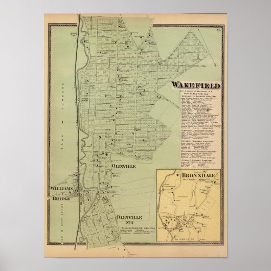 Poster Wakefield, Bronxdale (Devant)