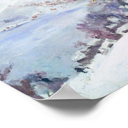 Poster Walchensee en hiver | Lovis Corinth (Coin)