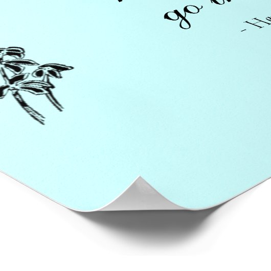 Poster Walden Citation, "Ne regarde jamais en arrière" (Coin)