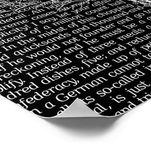 Poster Walden Woods Black Literature Texte Art Imprimer P (Coin)