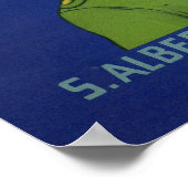 Poster Waldorf Apples 1920 crate étiquette print (Coin)