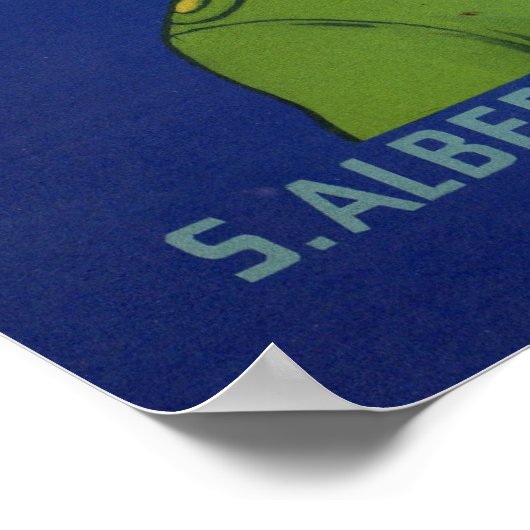 Poster Waldorf Apples 1920 crate étiquette print (Coin)