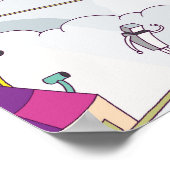 Poster Walking a tightrope above the clouds. (Coin)