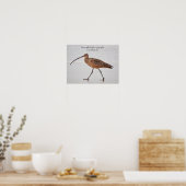 Poster Walking Beach Bird et Bible Verse Art (Cuisine)