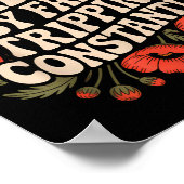 Poster Walking By Faith Tripping Constantly Funny Walk Wi (Coin)