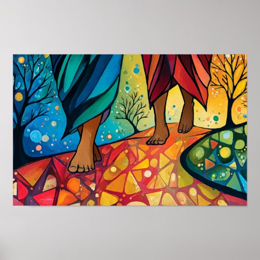 Poster Walking with Jesus (Devant)