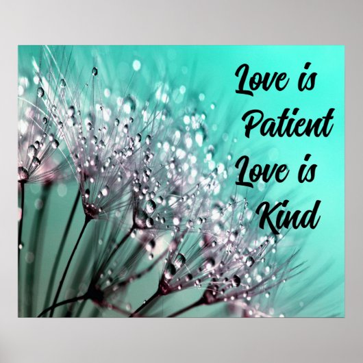 Poster Wall Art Dandelion Argent Citation Botaniqu (Devant)