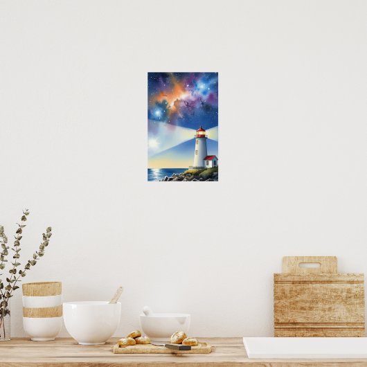 Poster Wall art. Lighthouse Island (Cuisine)