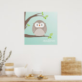 Poster WALL ART :: owl - home sweet home 1 (Cuisine)