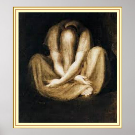 Poster Wall Art - "Silence" par Henry Fuseli (Devant)