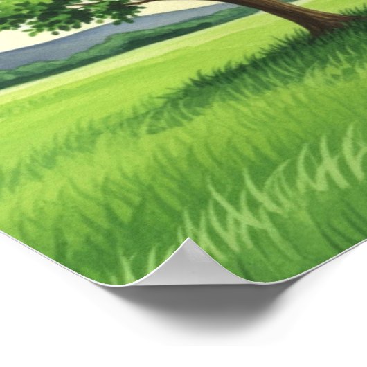 Poster Wall art. The lonely tree (Coin)