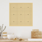 Poster Wall Go Game Board (19x19) (Vers 2) (Cuisine)