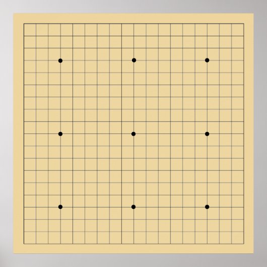 Poster Wall Go Game Board (19x19) (Vers 2) (Devant)