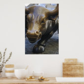 Poster Wall Street Bull (Cuisine)