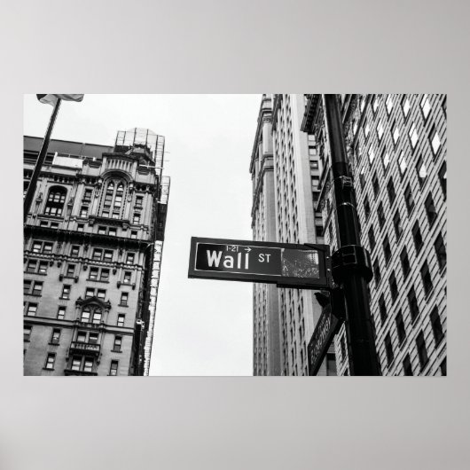Poster Wall Street Noir et Blanc (Devant)