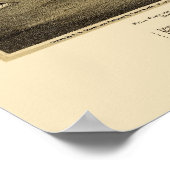 Poster Walla Walla, WA Carte panoramique - 1876 (Coin)