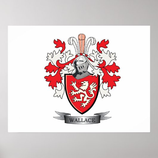 Poster Wallace Family Crest Armoiries (Devant)