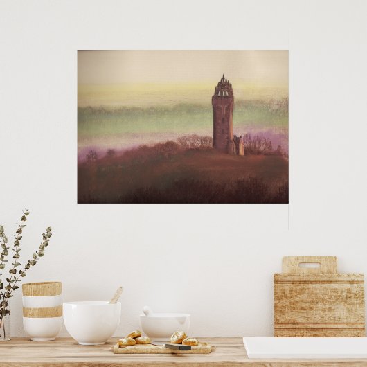 Poster Wallace Monument, Stirling, Écosse (Cuisine)