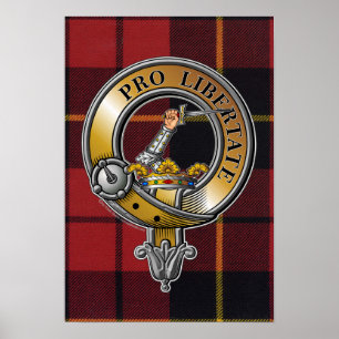 Poster Wallace Tartan & Badge