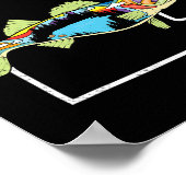 Poster Walleye Fishing Wal, pêcheur d'eau douce (Coin)