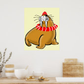 Poster Wally The Walrus Va Nager (Cuisine)