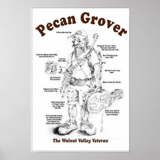 Poster Walnut Valley Festival (Voorkant)