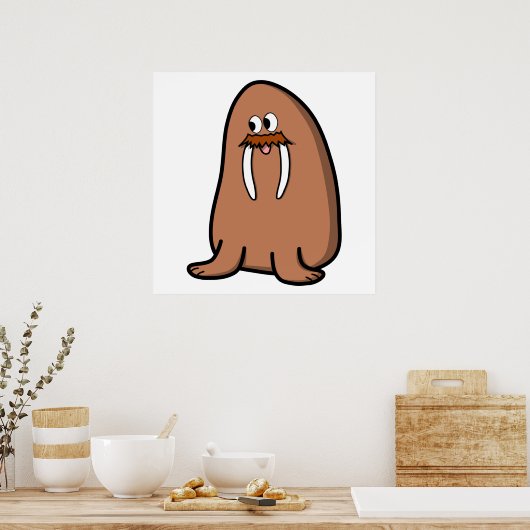 Poster Walrus. (Cuisine)
