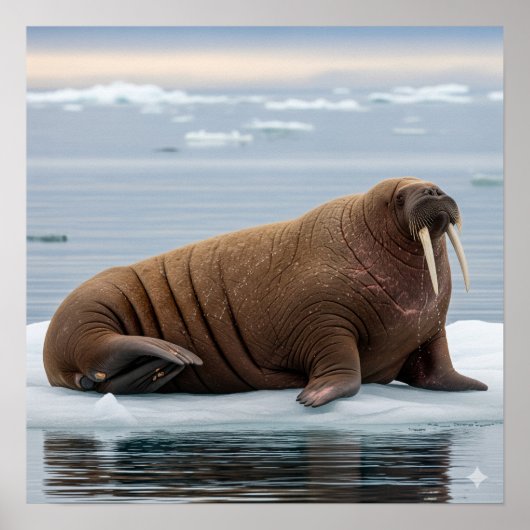 Poster Walrus arctique (Devant)
