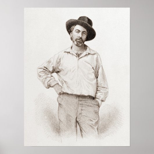 Poster Walt Whitman Engraving (Devant)