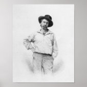 Poster Walt Whitman, frontispece aux "Feuilles de (Devant)