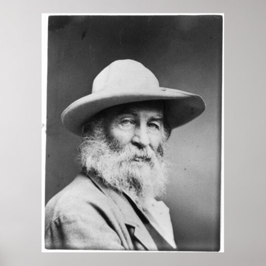 Poster Walt Whitman Portrait alias The Quaker Photo (Devant)