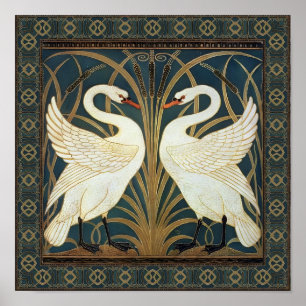Poster Walter Crane Swan