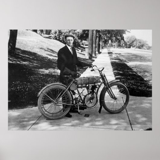 Poster Walter Davidson, co-fondateur de 1908 (Devant)