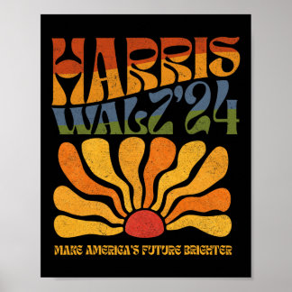 Poster Waltz W 2024 Rendre l'avenir de l'Amérique plus br