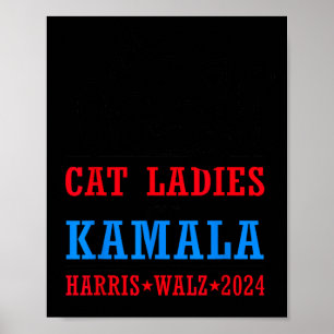Poster Walz 2024 élection présidentielle Kamala Harris Ti
