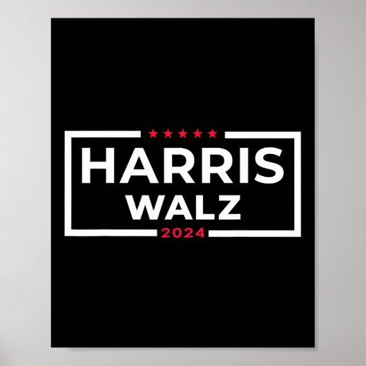 Poster WAlzheimer 2024 Tim W Kamala Harris Élection améri (Devant)