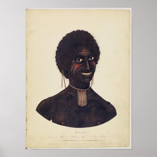 Poster Wambela, épouse de Cobbawn Wogi, chef autochtone (Devant)