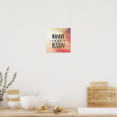 Poster Wander Without (Cuisine)