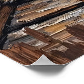 Poster Wanderer à quai : Raccoon au lac (Coin)