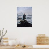 Poster Wanderer Above the Sea of Fog – Friedrich (Cuisine)