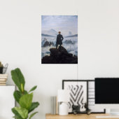 Poster Wanderer Above the Sea of Fog – Friedrich (Bureau à domicile)