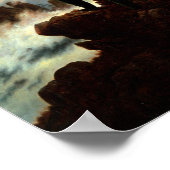 Poster Wanderer au-dessus de la mer de brouillard - Fried (Coin)