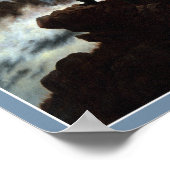 Poster Wanderer au-dessus de la mer de brouillard par C D (Coin)