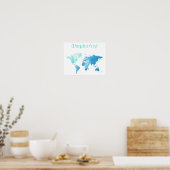 Poster Wanderlust Watercolor (Cuisine)