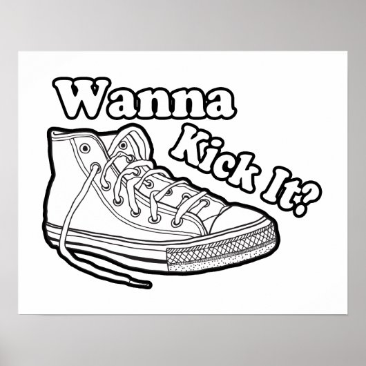 Poster Wanna Kick It Basket (Devant)